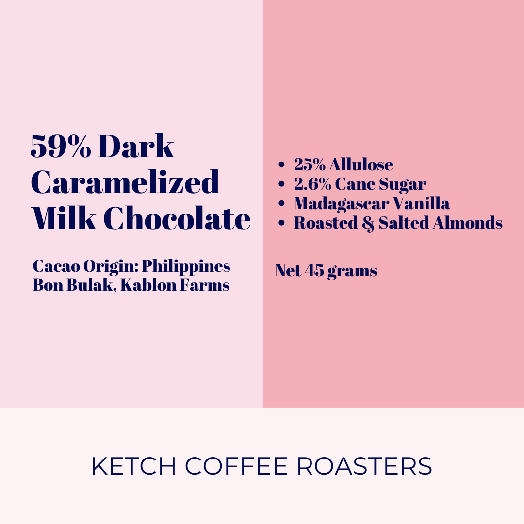 Almost Sugar Free Caramelized Dark Milk Chocolate with Roasted & Salted Almonds image