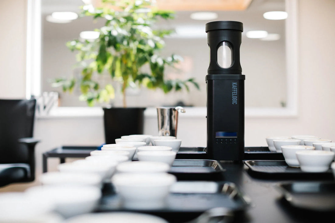 Image of Kaffelogic Nano 7 from https://showroomcoffee.com/kaffelogic/