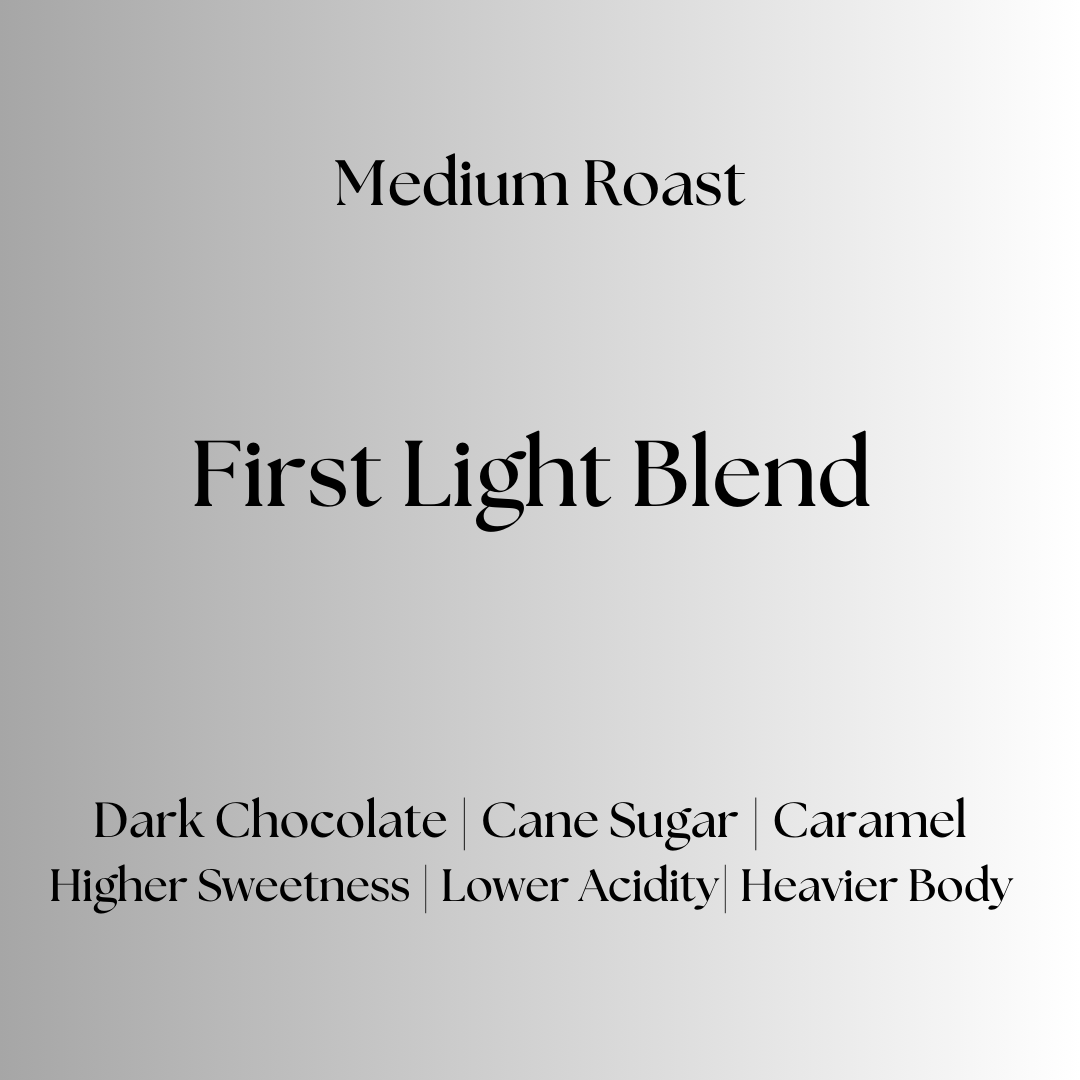 Ketch Coffee Roasters product image for First Light Blend with notes of dark chocolate, cane sugar, and caramel