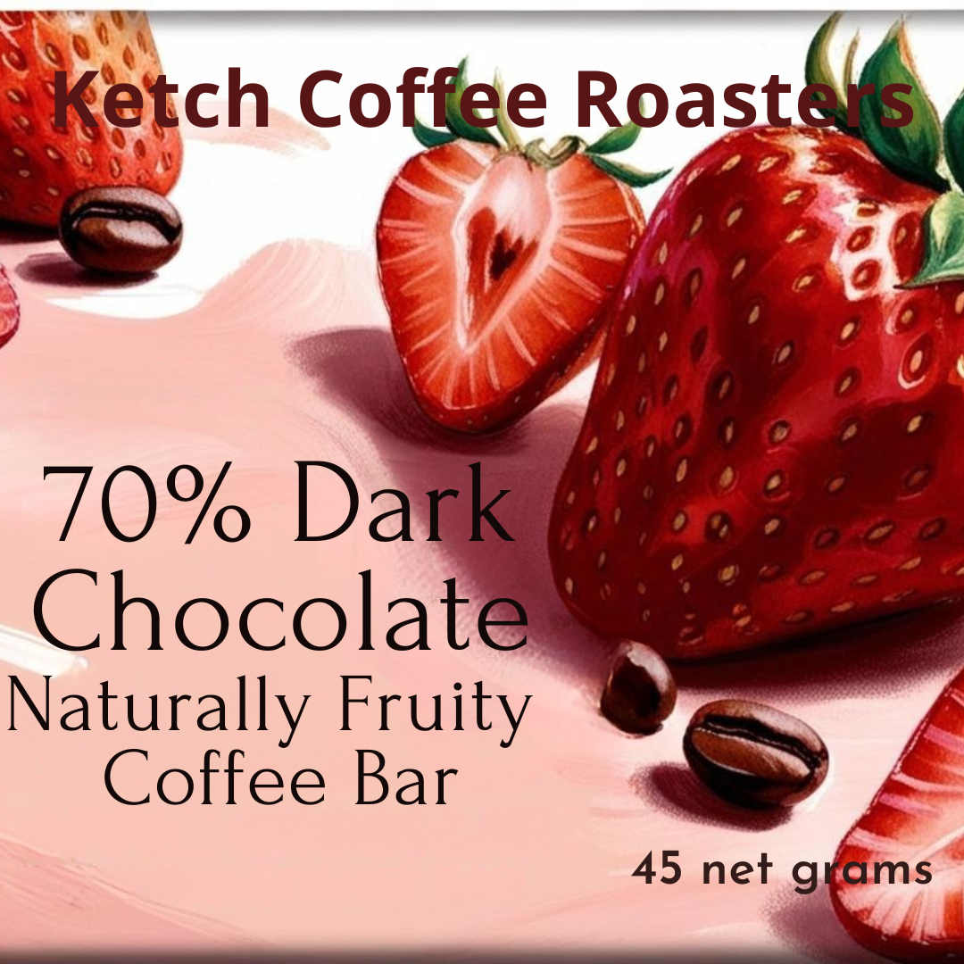 70% Naturally Fruity Dark Chocolate Coffee Bar image 