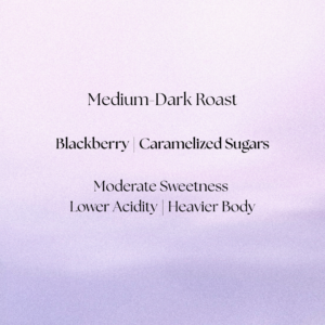 Ketch Coffee Roasters product image.  Medium dark roast with flavor notes: blackberry and caramelized sugars.