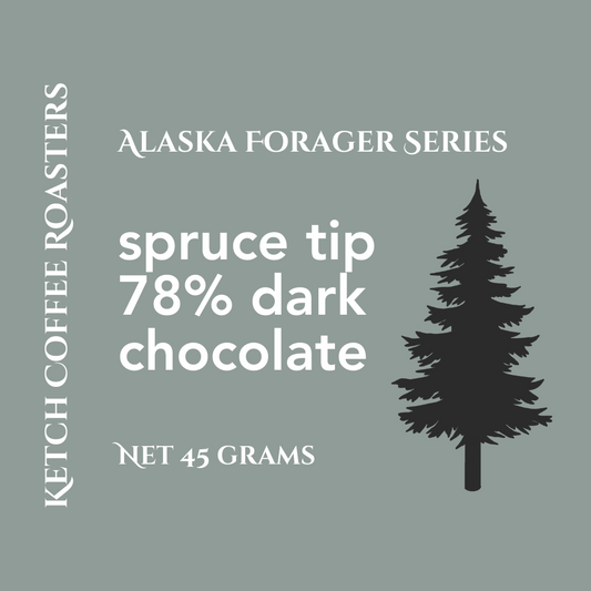 Alaska Forager Series: Spruce Tip Dark Chocolate Bar: 78% image 