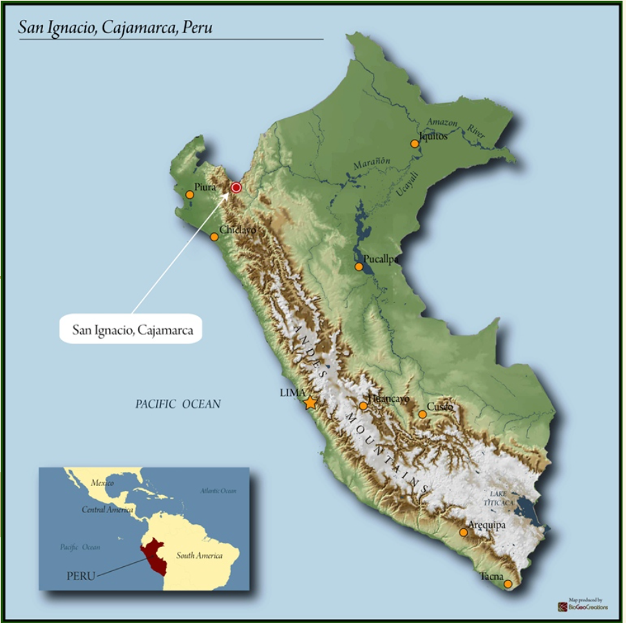 Map of Peru